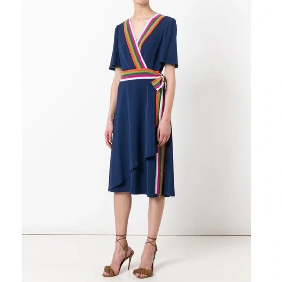 Tory Burch Peggy Wrap Dress *EUC* - Picture 6 of 9